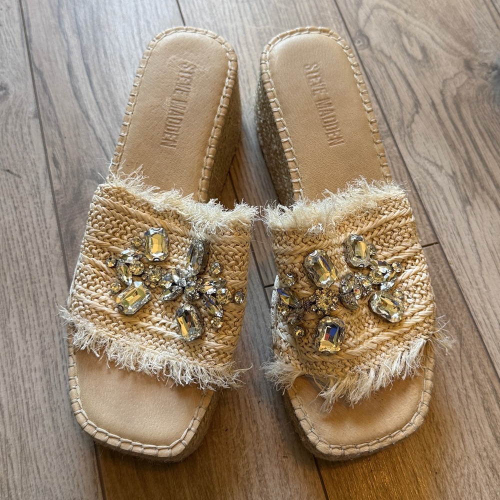 Steve Madden Citra Natural Raffia